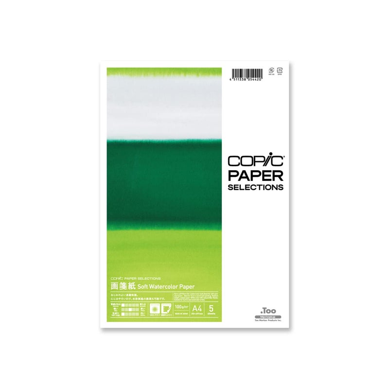 .Too Copic 26075308 Soft Watercolor Paper A4 100 g - Image 1